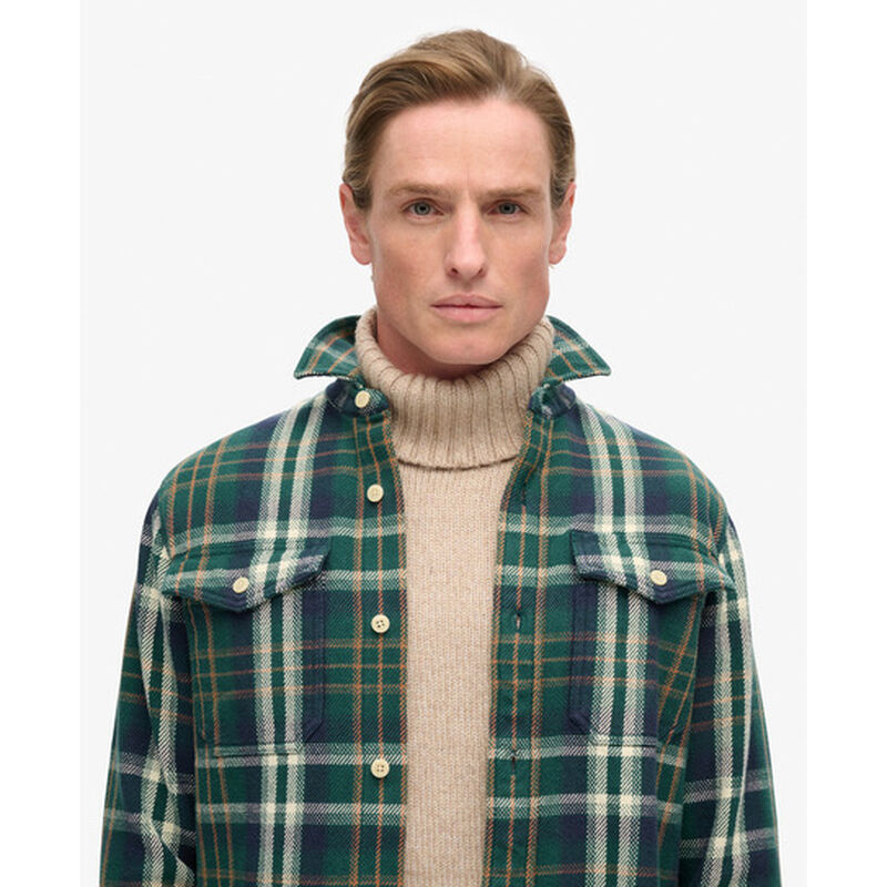 Superdry Merchant Heavy Checked Shirt image number 2